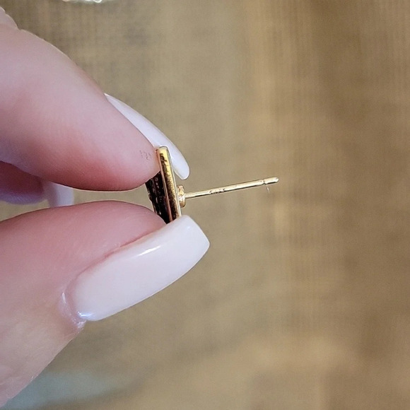 ADORABLE FRONT/BACK SANTA EARRINGS - Picture 8 of 8